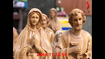 Tượng Mẹ Maria và Thánh Giuse bằng Gỗ