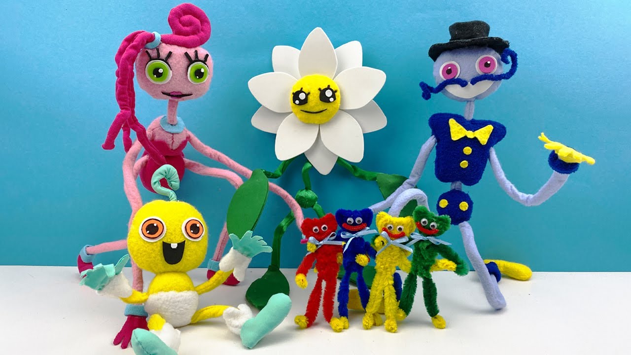 Toy Plush Poppy Playtime 2. Making Bunzo Bunny, PJ Pug a Pillar, Kissy  Missy, Huggy Wuggy - DIY 