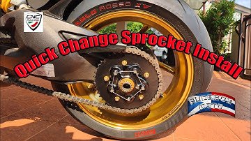 Ducati Hypermotard 821 Mods Part 6 - Quick Change Sprocket and CNC Racing Carrier