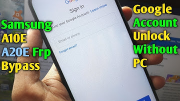 Samsung A10E/A20E Frp Bypass Google Account Unlock l Samsung SM-A102U/SM-A202F Frp Bypass Without PC