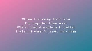Happier Then Ever (Billie Eilish) | Lyrics | And i don't talk shit about you on the internet Resimi
