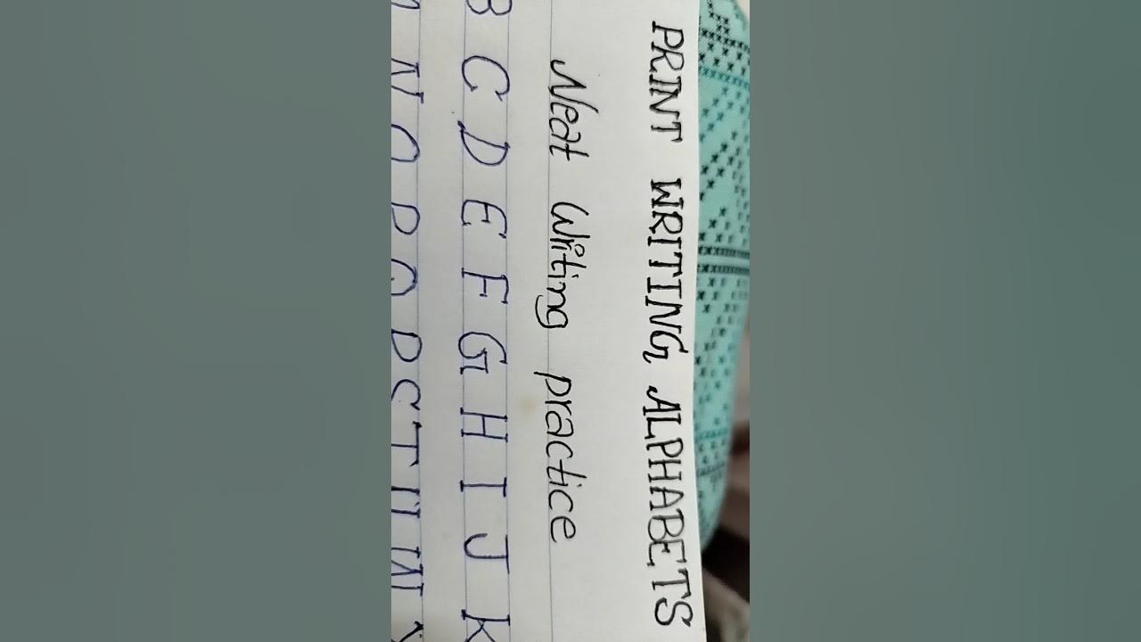 PRINT WRITING ft.Writing Power YouTube