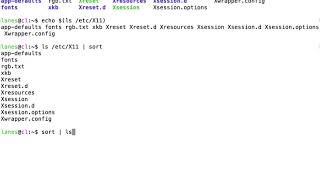 Command substitution