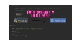 How to Make a .py file transform to a .exe file under 2 minutes!