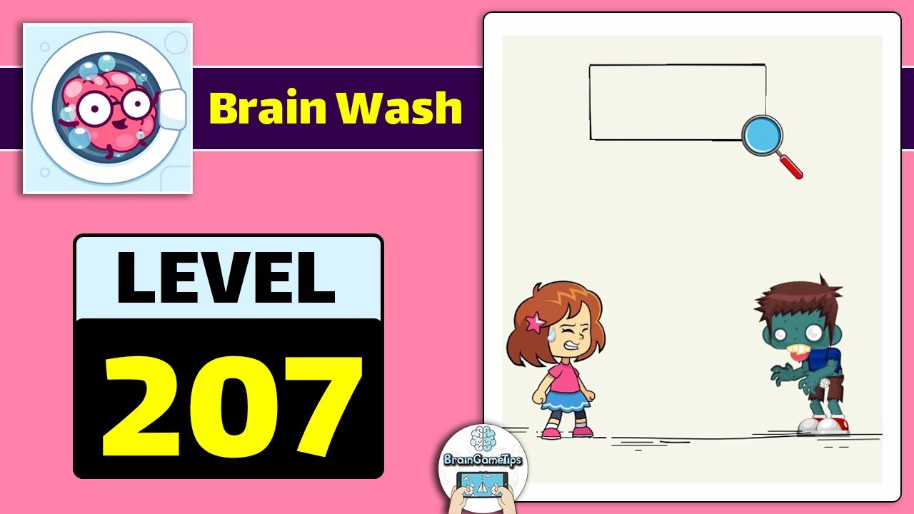 Brain Wash - Puzzle Mind Game - Level 207 Solution