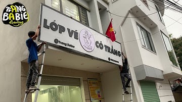 Treo biển Lớp vẽ Cô Trang