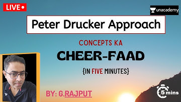 PETER DRUCKER APPROACH | CONCEPTS KA CHEER-FAAD| UPSC | POLITY/ETHICS/PUBLIC AD. & GOVERNANCE