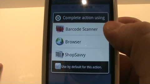 Google Product Search Barcode Intent and ShopSavvy