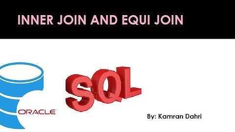 Equi Join and Inner Join