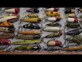 Antique  vintage or old wooden fishing lures they say it shows when you have been there done that