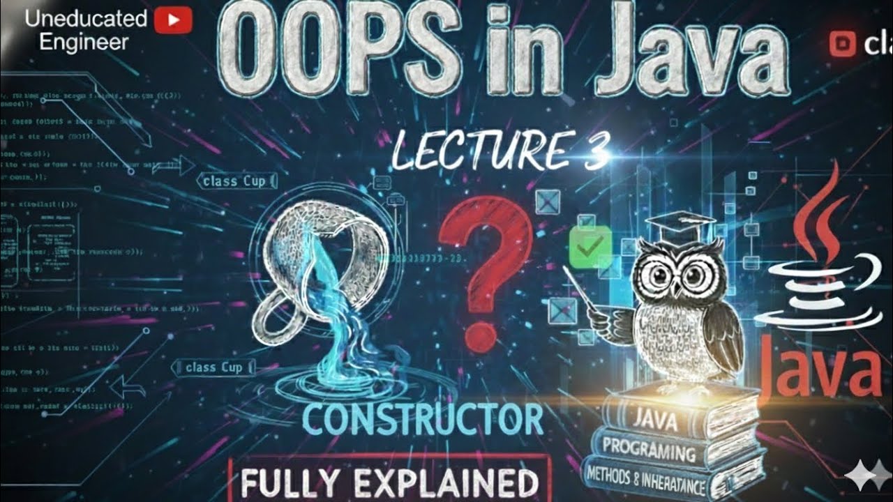 OOPS in java lecture 3 : Constructor full explained | DSA in java - YouTube