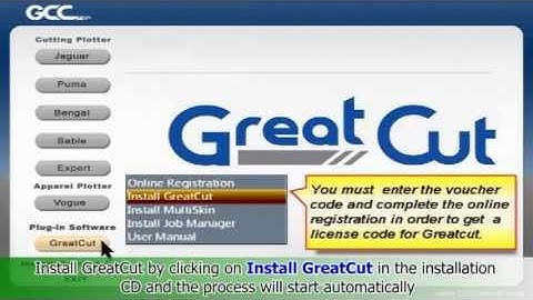 GCC Cutting Plotter - Greatcut Installation and Operation (Updated Version)