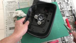 ドアミラー電動格納修理 電動ミラーが格納しなくなった原因はなに？ - YouTube
