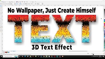 Coreldraw Designing Tips 22 | Create 3D Text Effect in Coreldraw | 3D Text Effect with CorelDraw