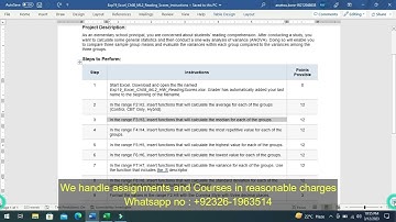 Exp19_Excel_Ch08_ML2_Reading_Scores | Excel Chapter 8 Mid-Level 2 - Reading Scores
