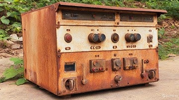 Restoration Old Rusty Forgotten Voltage Stabilizer to Like New /Restore old damaged power stabilizer