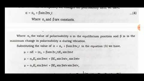 Classical theory of Raman effect