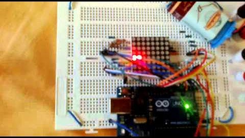 Snake en arduino con matriz LED 8x8. Primer paso.