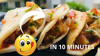 Crispy Potato tacos | Tacos recipe | Taco Mexicana - Homemade Dominos Style in Tawa | Potato Tacos