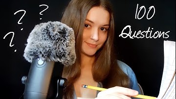 ASMR | Asking Would You Rather Questions 🧐 🖊️  (100 Questions, Soft Spoken)