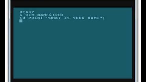 Atari 800 BASIC Demo