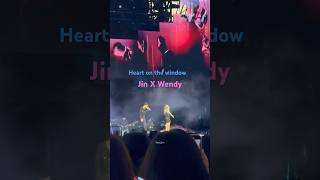1/2 #heartonthewindow #jin #wendy #runjin tour day2 goyang #shorts