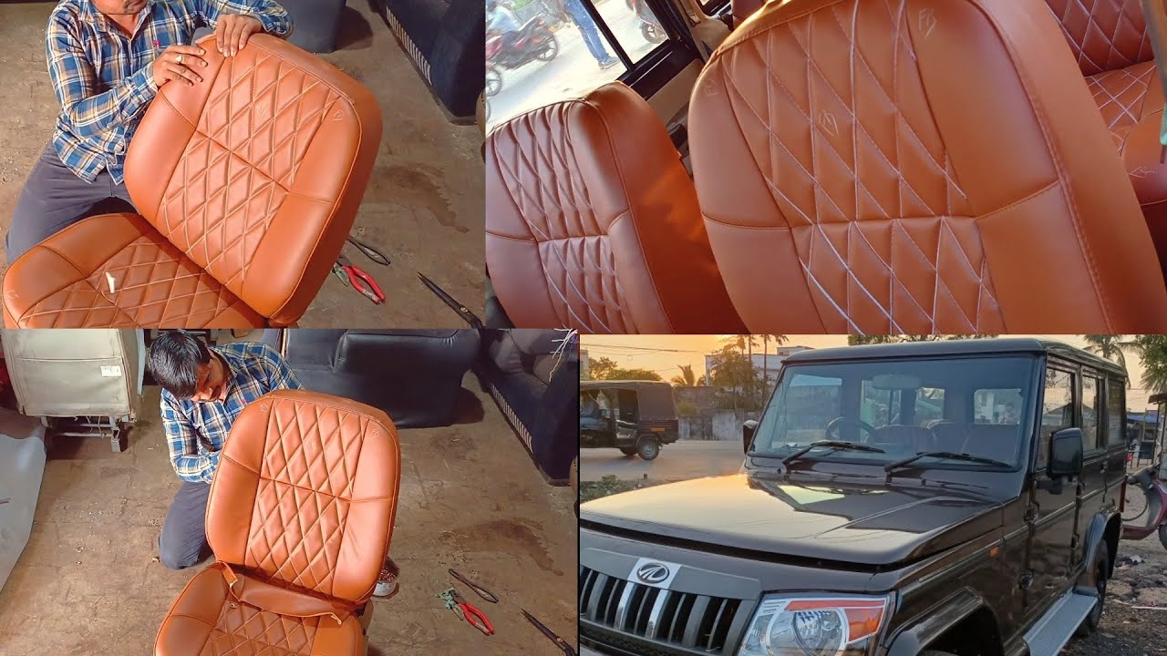 bolero seat cover bucket fitting!!car seat cover fitting/ bolero seat