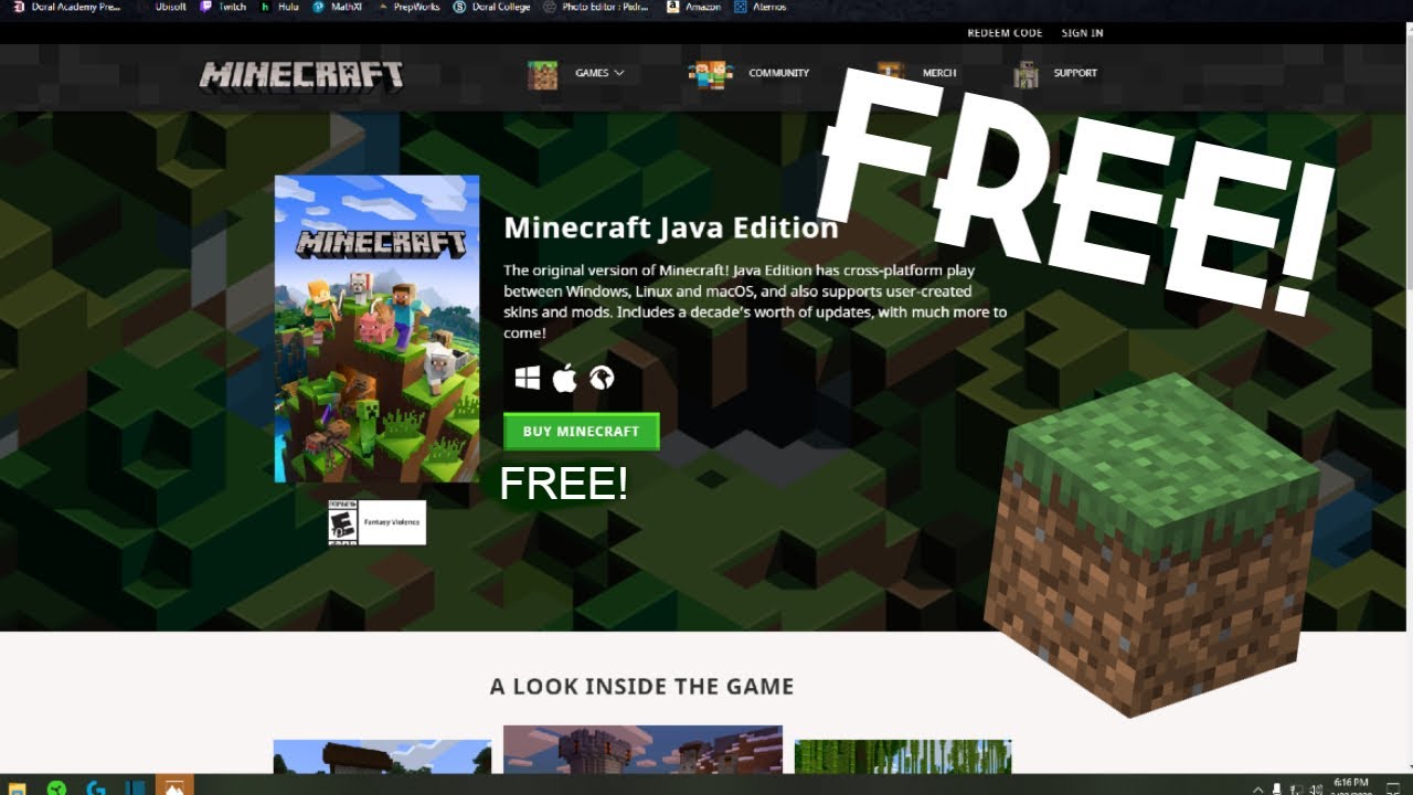 download minecraft bedrock edition for pc free