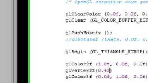 Tetrahedro con OPengl en C
