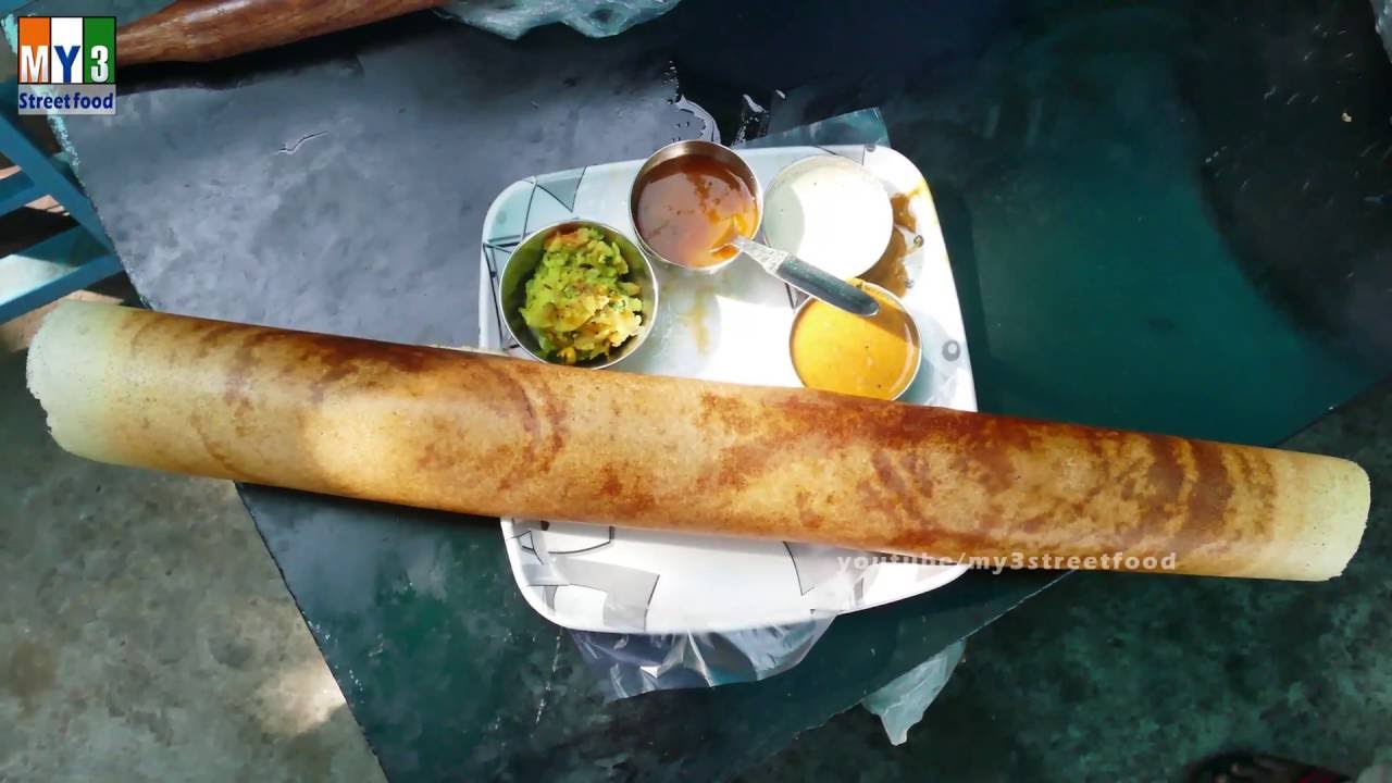 70MM DOSA | COOKING STYLES IN INDIA | STREET FOODS IN INDIA street food