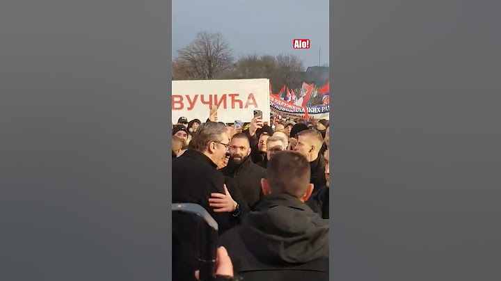 Vučića dočekuju građani u Sremskoj Mitrovici