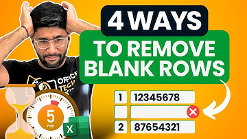 How To DELETE Blank Rows in Excel | Power Query Tutorial