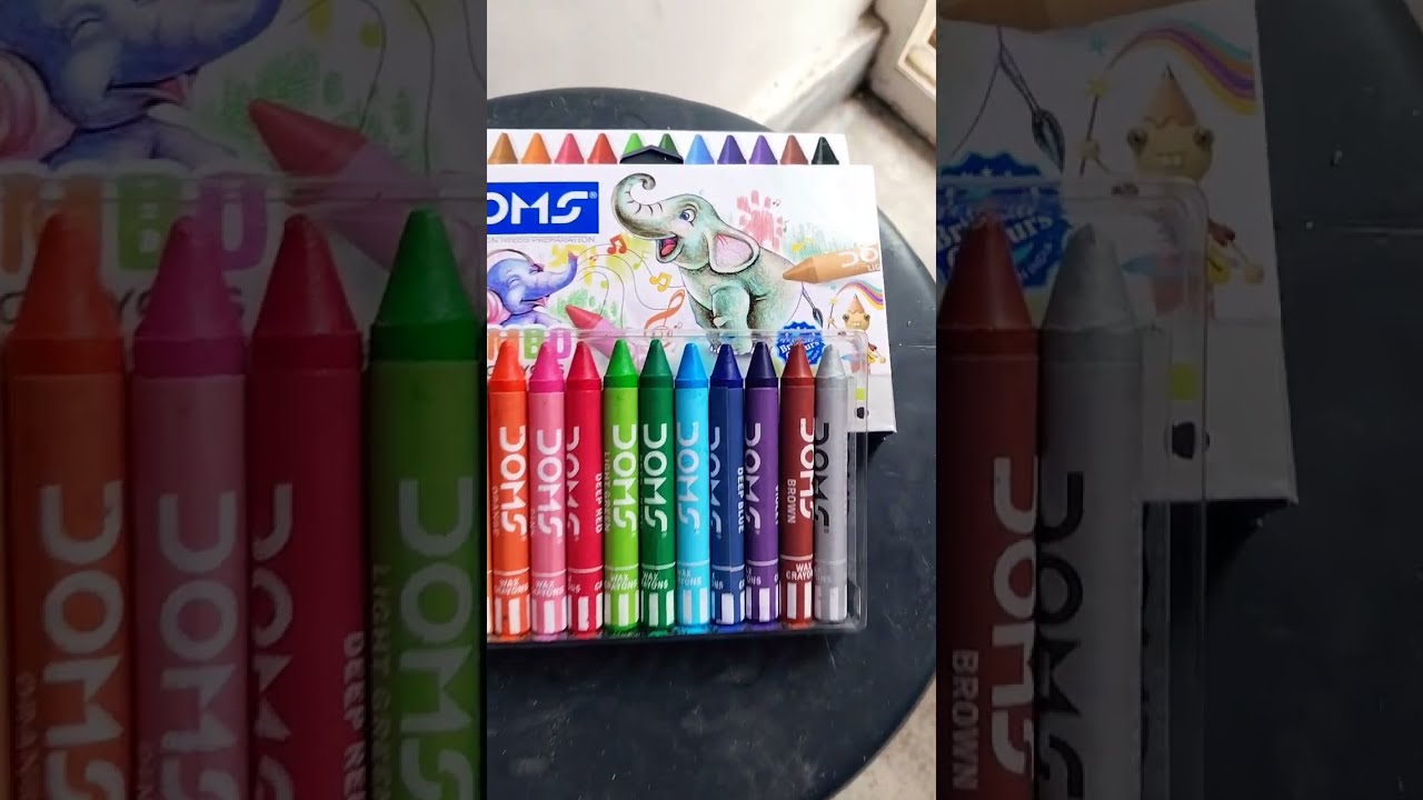 New Art Made By Doms Jumbo Wax Crayon Painting