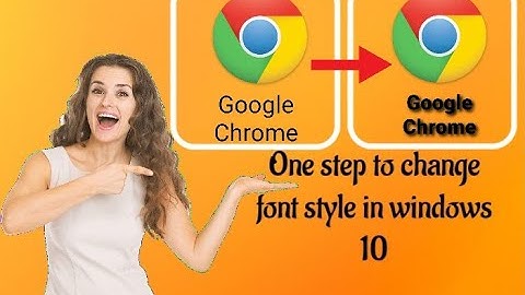 1 step to change font style in windows 10 Sinhala