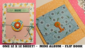 One Page Wonder | Mini Album | Interactive Flip book | 12 x 12 Sheet | Easy Tutorial! Happy Mail