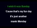 The Bangles - Manic Monday (Karaoke)