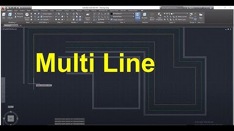 Multi Line Command in Auto CAD #msme #ppdc #cad #meerut #saini #dinesh #AutoCAD