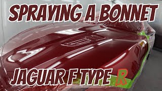 How to Professionally Spray a Bonnet , Every Stage Paint Preparation, Masking, Spraying & Polishing