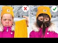 WINTER COMPILATION: Huge Crafts, Outdoor Cooking Tips and Daily Hacks