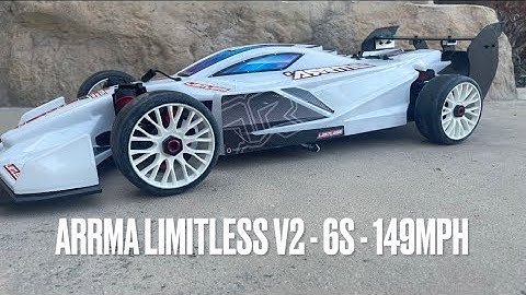 Arrma Limitless V2 - 6s Speed Run - 149MPH - Castle XLX2 - TP4070 - CNHL