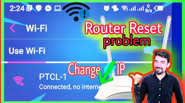 Connected No internet when router reset .change IP or Disable DHCP server