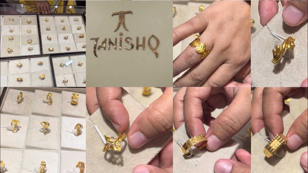 Tanishq Cocktail/Antique Gold Ring Designs & Price| Light Weight Tanishq  Gold Ring Designs & Price - YouTube