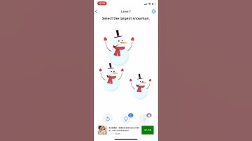 [Easy Game] Level 7 - Select the largest snowman