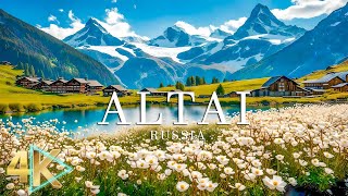 FLYING OVER ALTAI (4K UHD) - Relaxing Music Along With Beautiful Nature Videos - 4K Video HD