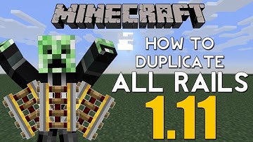 MAC/PC Minecraft NEW ALL RAILS DUPLICATION GLITCH 1.11