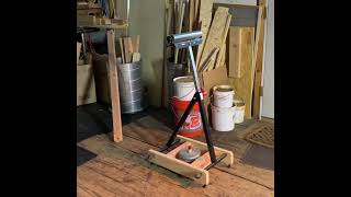 Cheap Outfeed Roller Hack #woodmaker #diy #levelup #leveler #woodworking