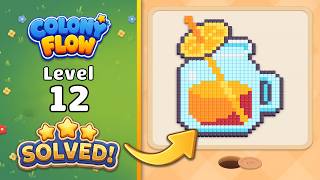 Colony Flow! - Level 12 Walkthrough 🧩 | Solution & Gameplay (ABI GAMES) 🐜