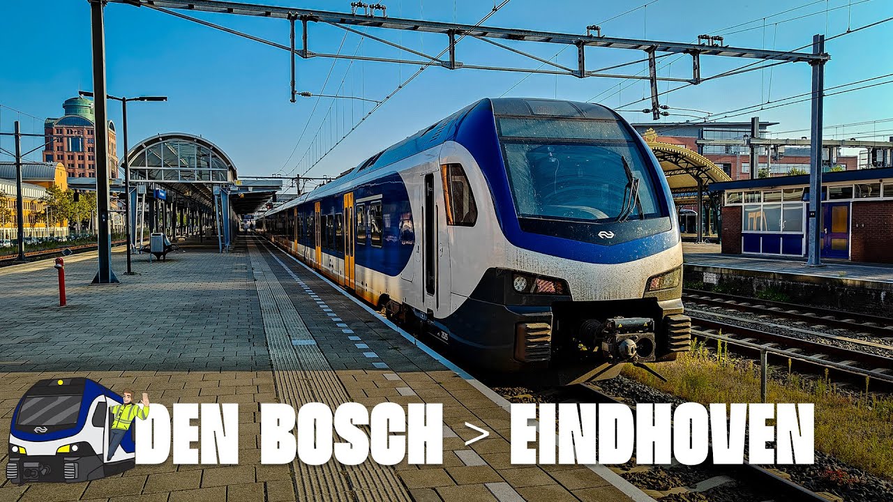 Rustige ochtend in Brabant | Sprinter 's-Hertogenbosch - Eindhoven Centraal (FLIRT-3)