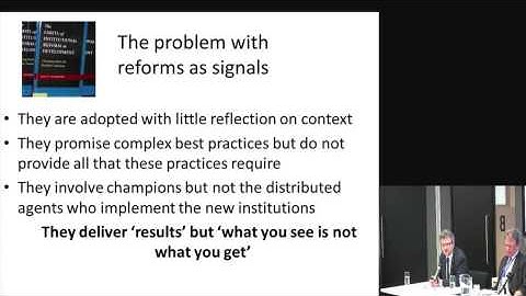 Matt Andrews - The limits of institutional reform in development