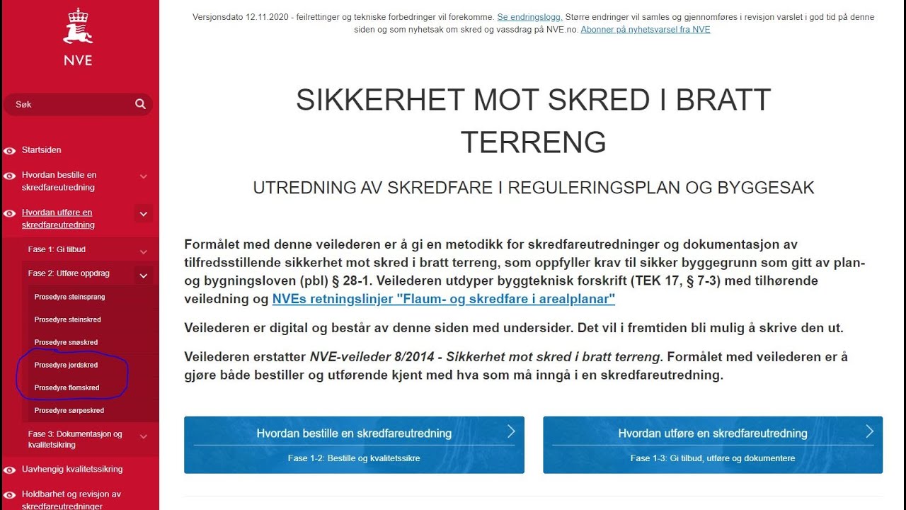 Del 4 - Veileder for utredning av sikkerhet mot skred i bratt terreng - Flomskred og jordskred